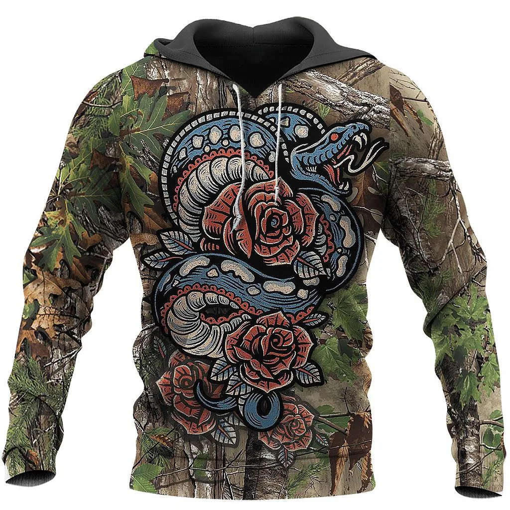 

Beautiful Snake 3D All Over Printed Zipper Hoodies for Men and Women Autumn Winter Fashion Casual Jacket Tops S-901