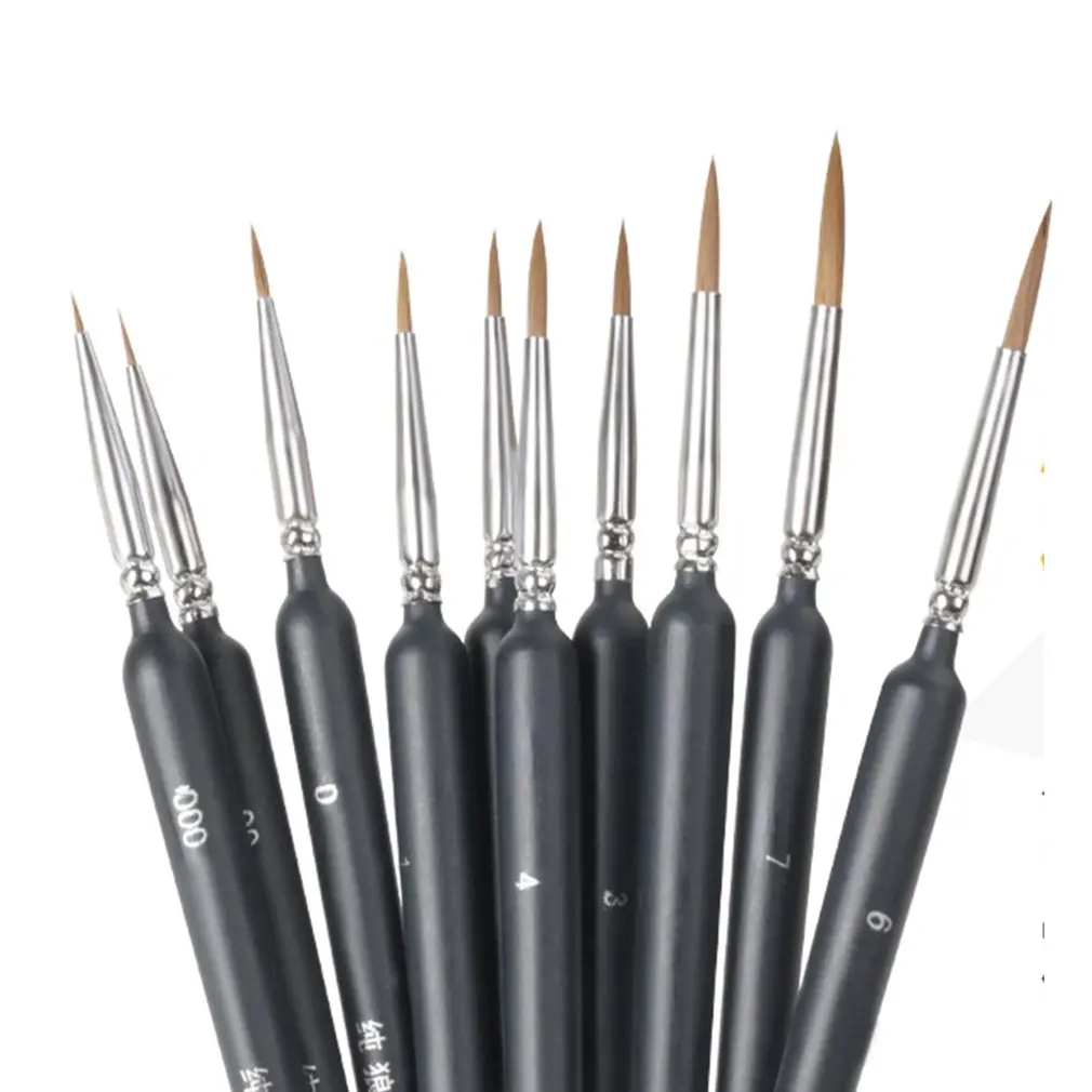 

Memory Miniature Paint Brushes Set Professional Nylon hook line pen Art Liner drawing for Acrylic Watercolor Painting