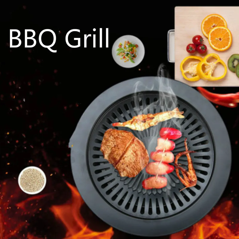 Барбекю-гриль для улицы пикника комнатный гриль из глинозема глиноземная плита