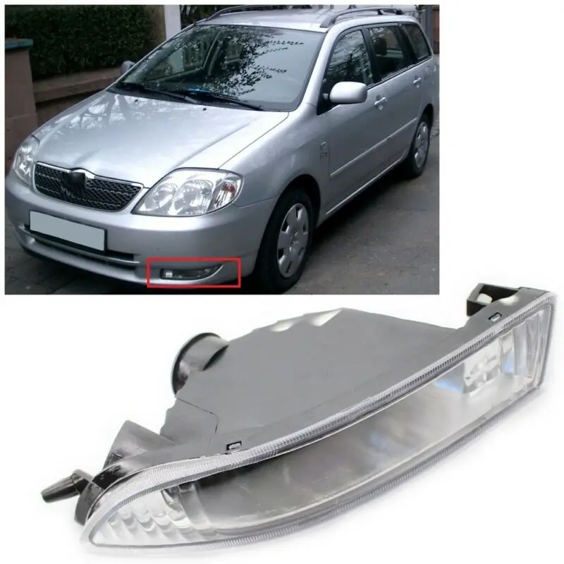 Автомобильный передний и левый противотуманный светильник прозрачная линза