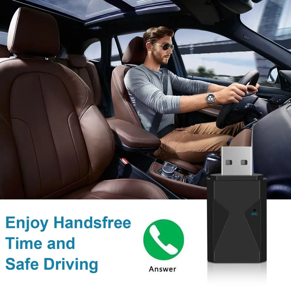 EDAL USB Bluetooth 5 0 передатчик приемник 2-в-1 V5 + EDR беспроводной аудио адаптер со