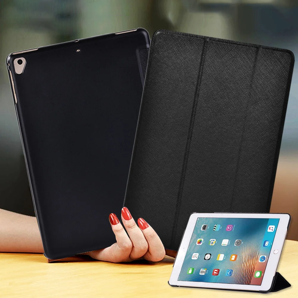 

Smart Tablet Case for Apple IPad (5th Gen/6th Gen)/Air/Air 2/Pro 9.7 Inch PU Leather Sleep Wake Funda Trifold Stand Cover Case