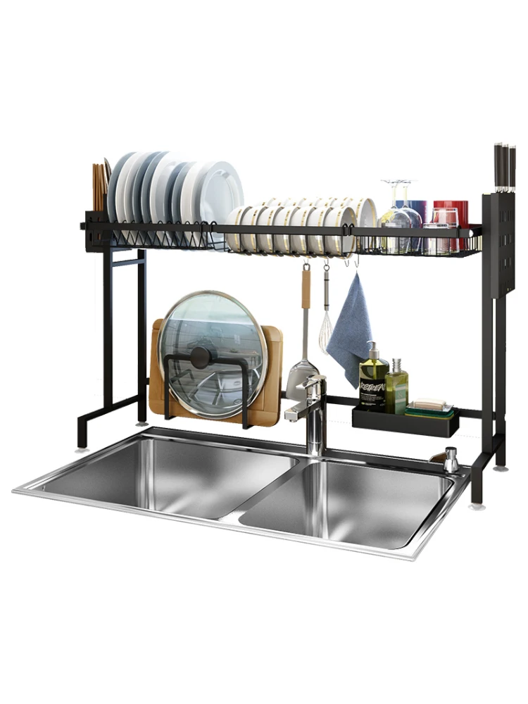 Стеллаж для кухонной раковины из нержавеющей стали|Подставки хранения и