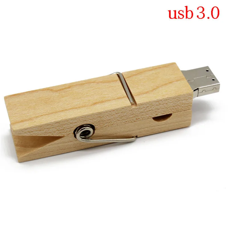 TEXT ME usb 3 0 кленовый деревянный зажим флеш накопитель 4 ГБ 8 16 32 Деревянный 0|USB