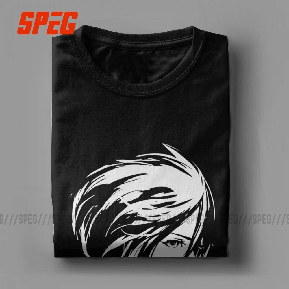 Атака на Титанов Mikasa AOT Красивые футболки очищенный хлопок мужские футболки крутые футболки Уникальные с коротким рукавом Crewneck