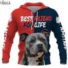 Толстовки CLOOCL Amstaff Best Friend for Life с 3D принтом, мужские и женские толстовки в стиле Харадзюку, модные повседневные топы на молнии, Прямая поставка