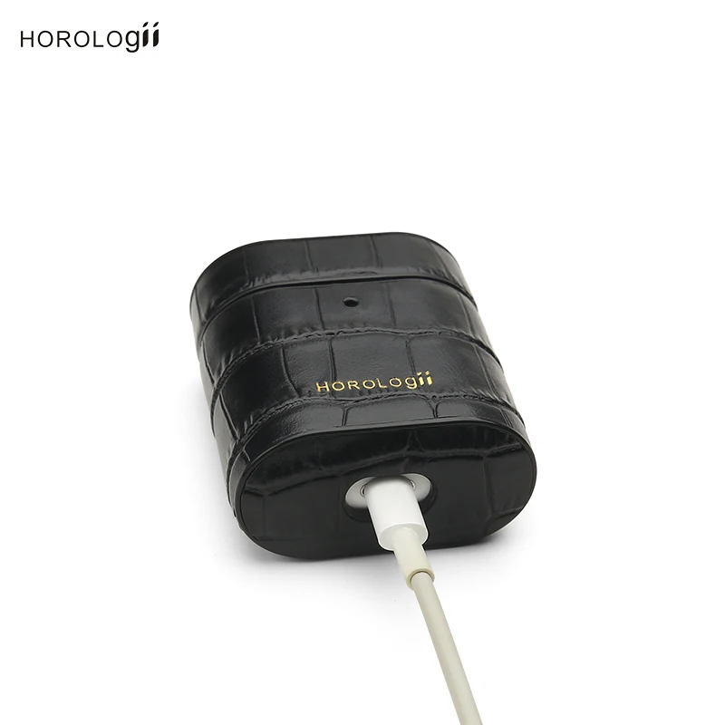 Horologii пользовательское имя Бесплатная чехол для наушников airpods croco узор красная