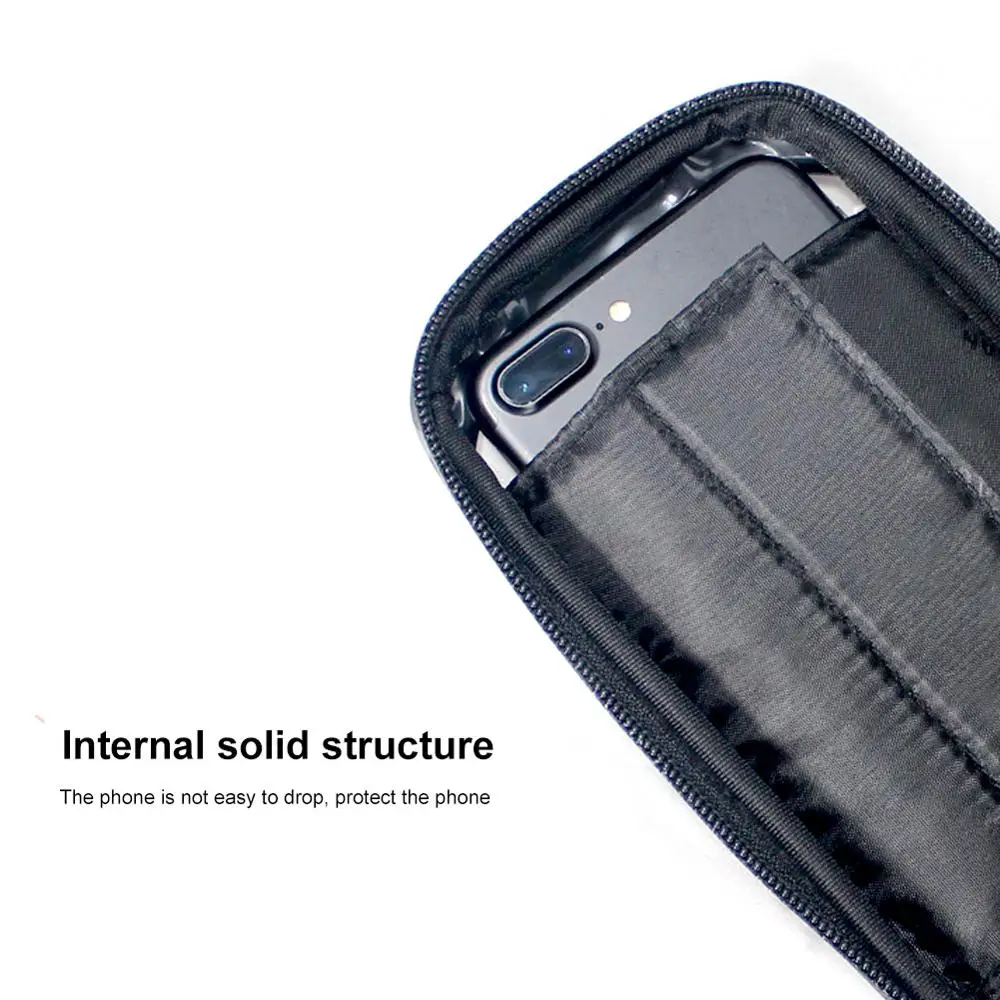 

bicycle bag handlebar EVA mobile touch screen phone package High capacity Rainproof MTB Road bike front tube bag