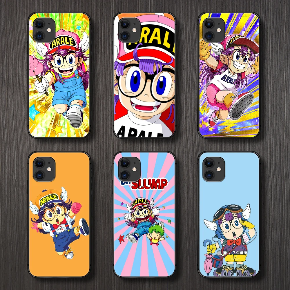 Чехол для телефона с аниме Dr Slump Arale чехол iphone 5 5s se 2 6 6s 7 8 12 mini plus X XS XR 11 PRO MAX черный