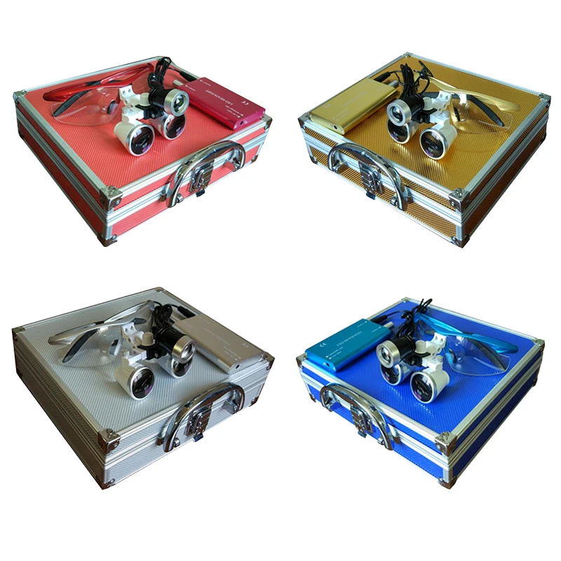 Медицинский налобный фонарь Wondcon светодиодный с лупой 3 5x регулируемый высокой