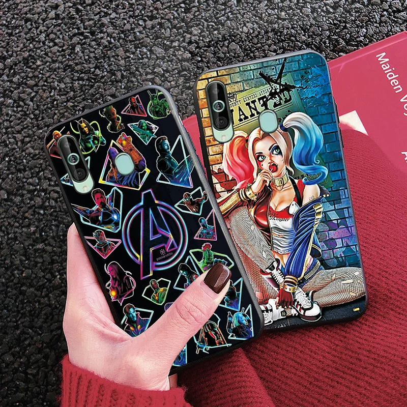 Для samsung Galaxy A30S A50S A20E A2 Core телефонные чехлы супер героя, с черной сумки из ТПУ для samsung A10 A20 A30 A40 A50 A60 A70 крышка