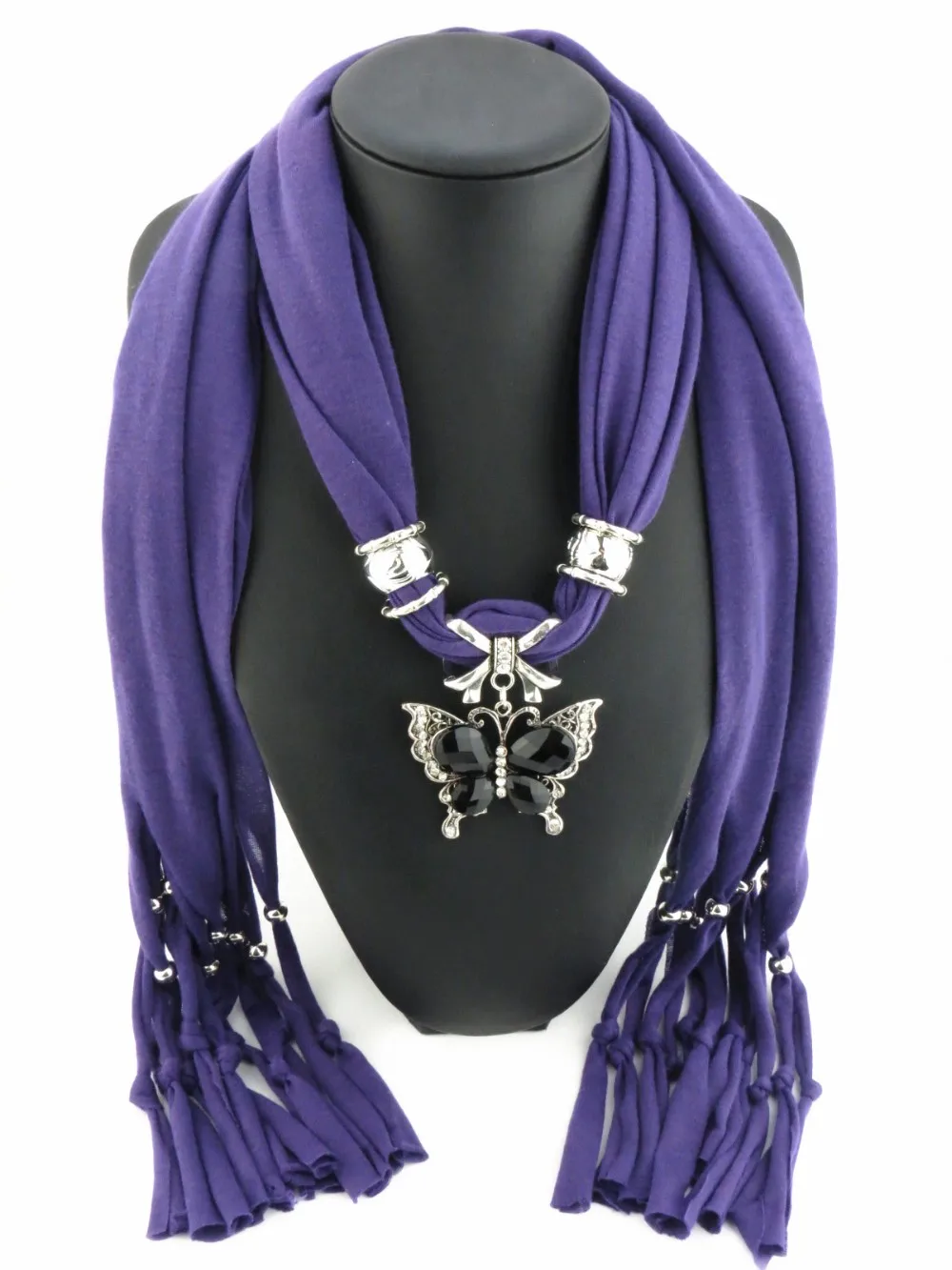 Ювелирные шарфы женские 2019 модный шарф с подвеской кисточкой металлическая