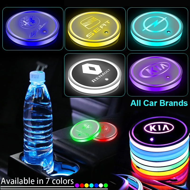 1 шт. автомобильные противоскользящие светодиодные подставки для Volkswagen VW Golf GTI