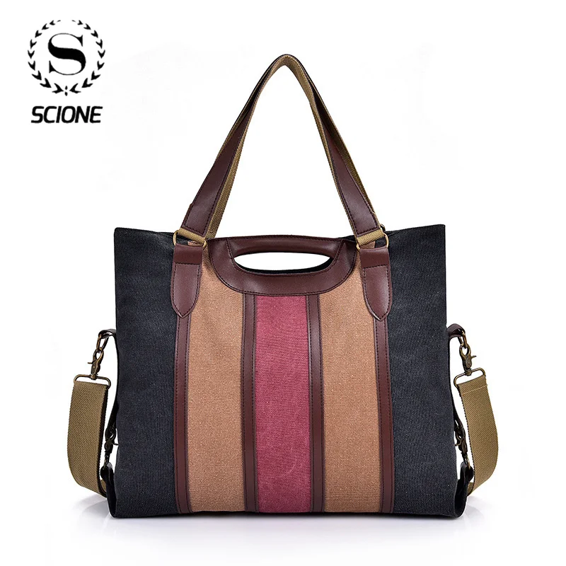 

Scione 2020 женская сумка популярного цвета холщовая Повседневная Ретро сумка для колледжа через плечо диагональные большие сумки
