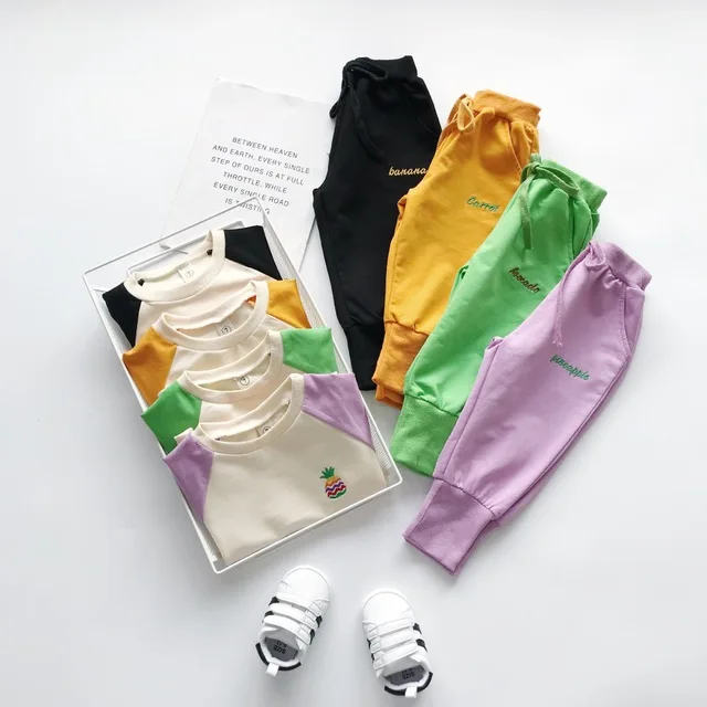 Комплект одежды для маленьких девочек коллекция 2019 года осенне-зимняя одежда