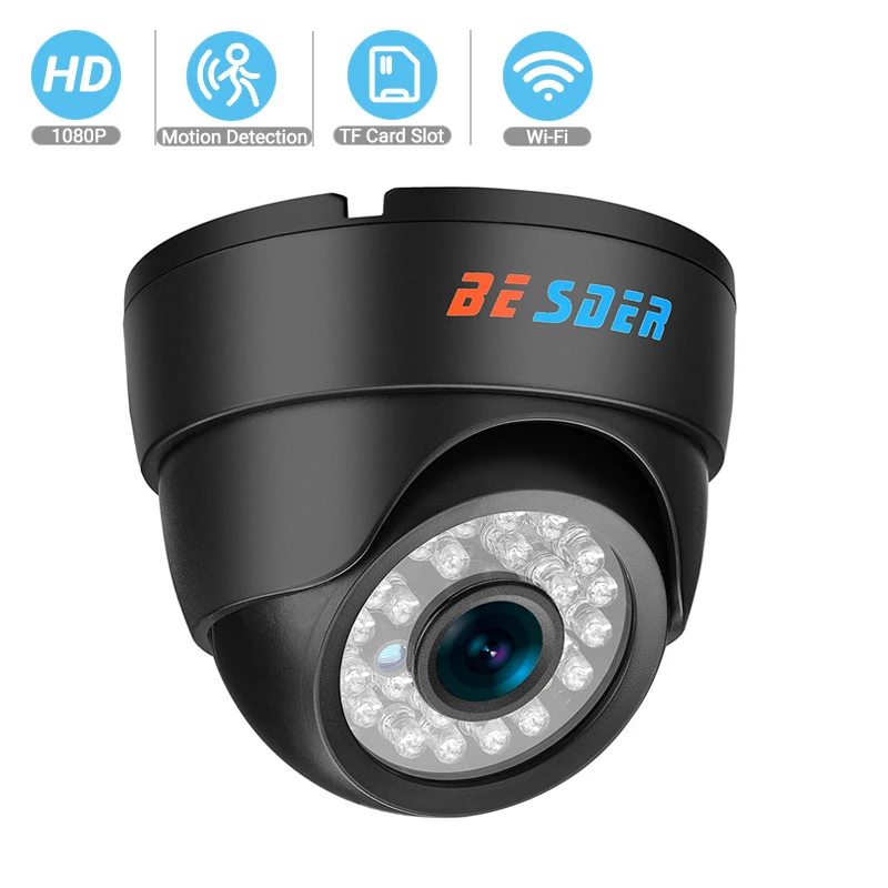 Besder широкоугольная HD 720P 960P 1080P проводная и беспроводная ip-камера P2P электронная сигнализация Домашняя безопасность Wifi ip-камера с 64G TF слотом для карт