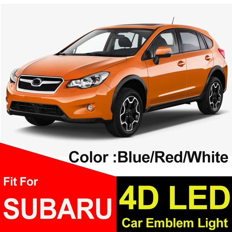 

4D Light Led Lamp Boot Sticker Car Styling Trunk Emblem Badge Covers Light for FORESTER Legacy Impreza Outback Tribeca XV BRZ