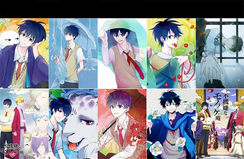 Аниме хижина монстра меланхоли Мультяшные наклейки постер открытка реквизит для