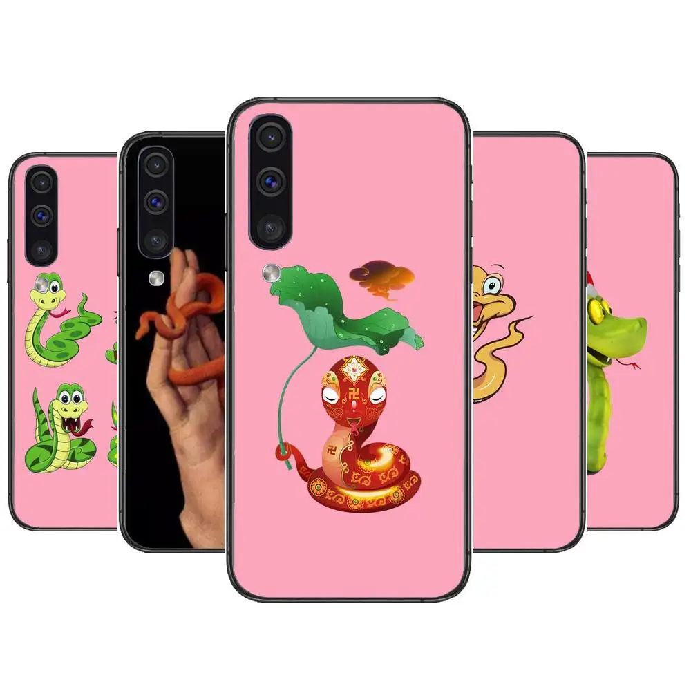

Lovely snake animal Cover Phone cover hull For SamSung Galaxy S8 S9 S10E S20 S21 S5 S30 Plus S20 fe 5G Lite Ultra black soft cas