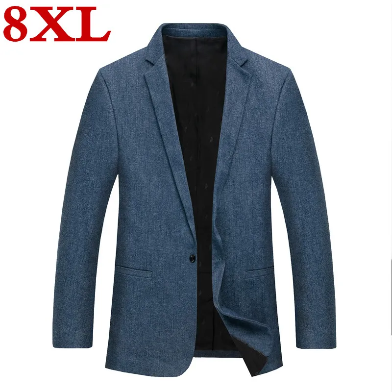Плюс размер 8XL 7XL 6XL Новый Повседневный костюм для мужчин среднего возраста