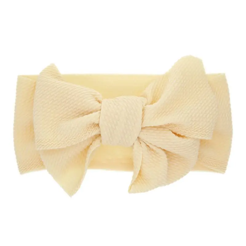 

8Pcs/Set Baby Girls Lovely Bow Hairband Elastic Cloth Wide Headband Stretch Knot Bandanas Turban Headdress
