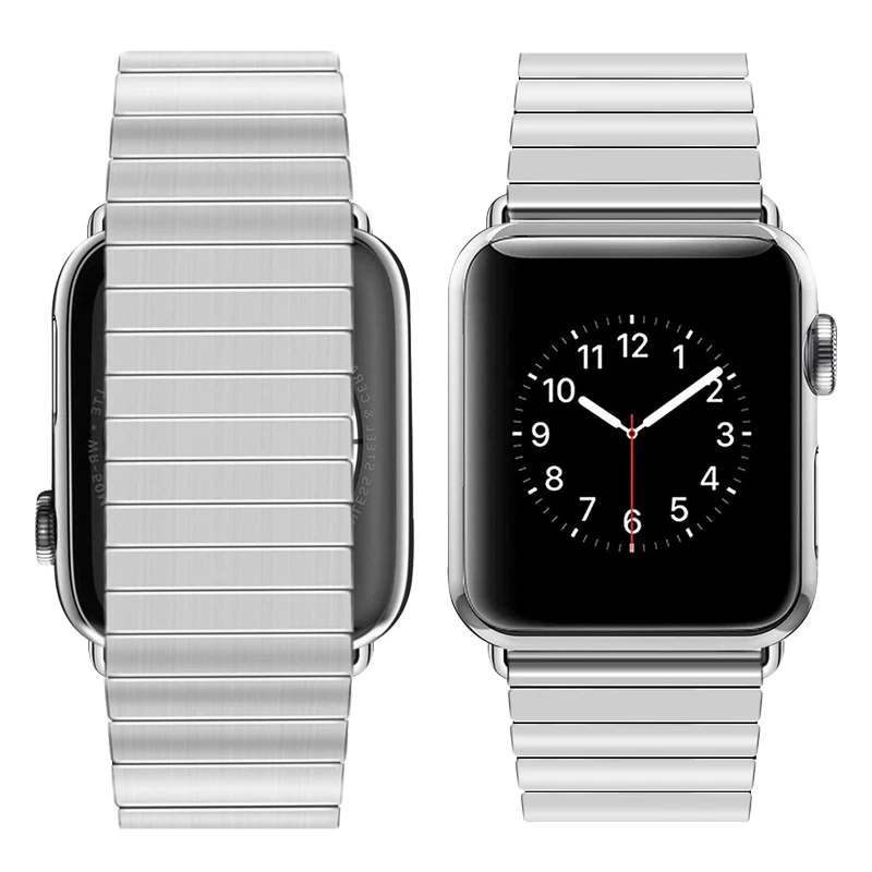 Эластичный ремешок из нержавеющей стали для Apple Watch Band 44 мм 40 iWatch band 42 38
