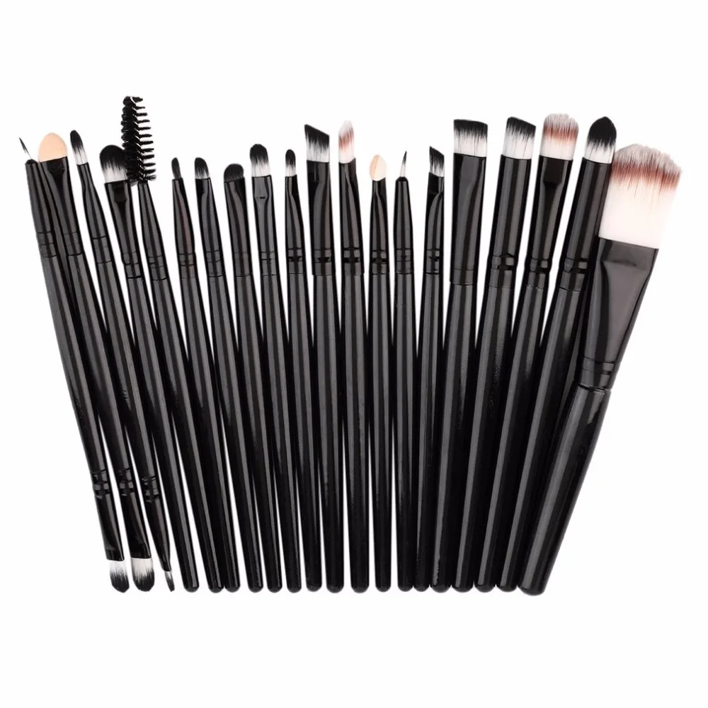 20pcs/set Makeup Brushes Pro Blending Eyeshadow Powder Foundation Eyes Eyebrow Lip Eyeliner Make up Brush Cosmetic Tool | Красота и
