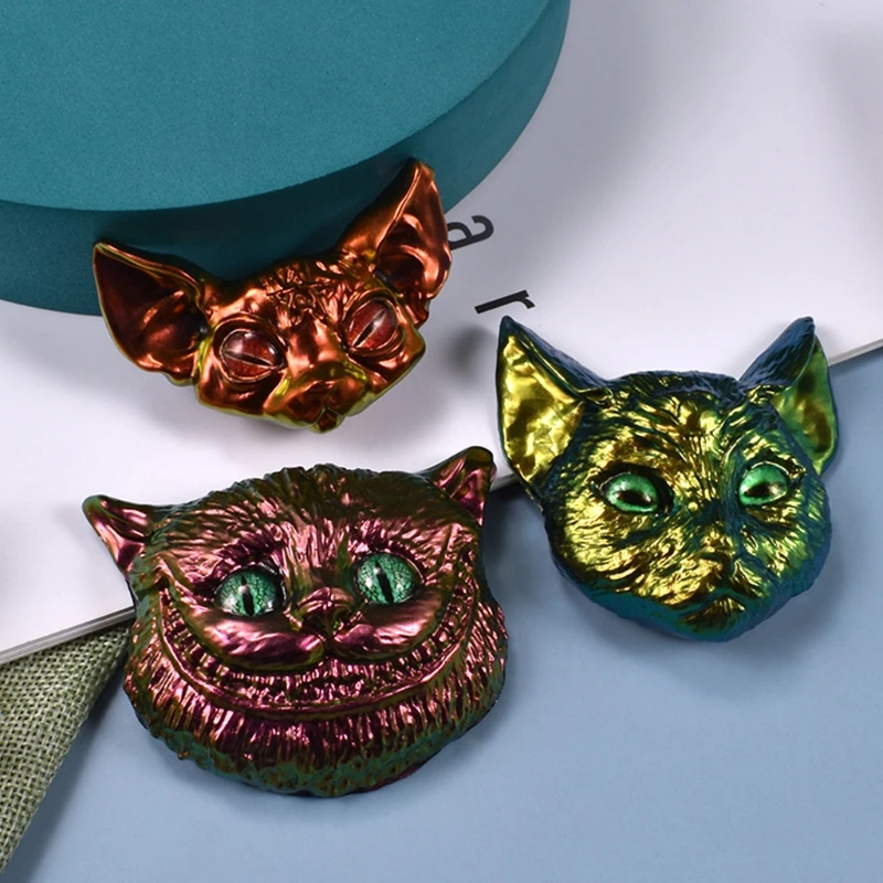 

DIY Crafts Jewelry Ornaments Casting Tool Crystal Epoxy Resin Mold Animal Head Decorations Silicone Mould