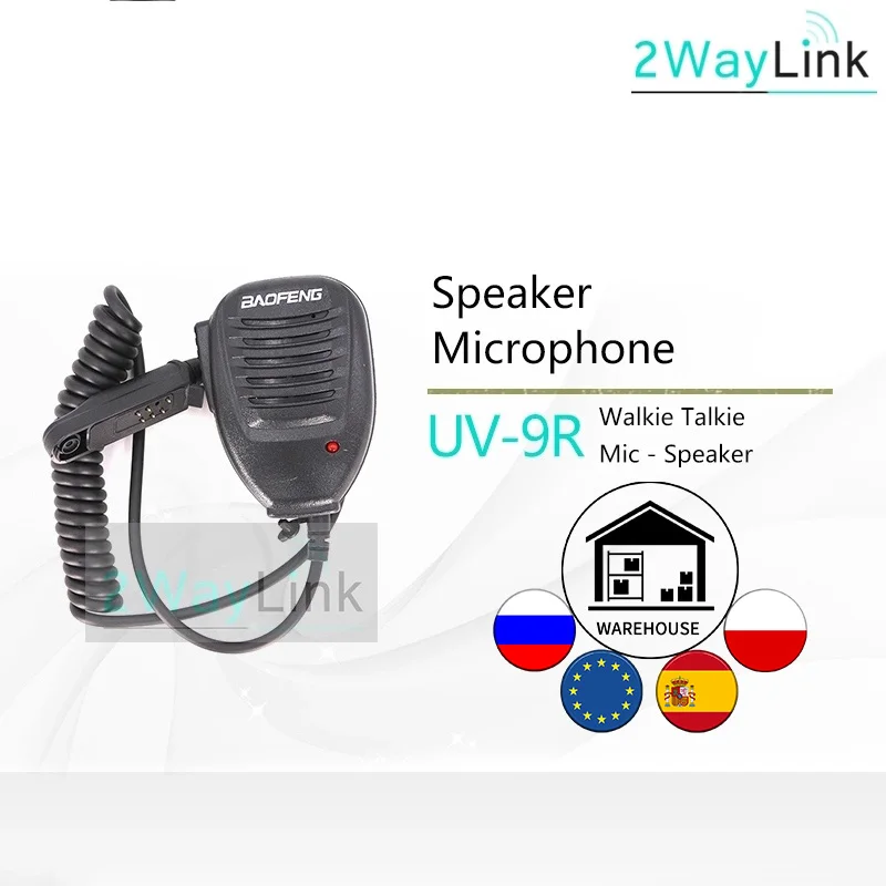 Оригинальный Микрофон BAOFENG для UV 9R/UV 9R/BF A58/BF 9700 совместим с 5R WP/UV 5S/UV XR/GT 3WP/UV 9R Plus