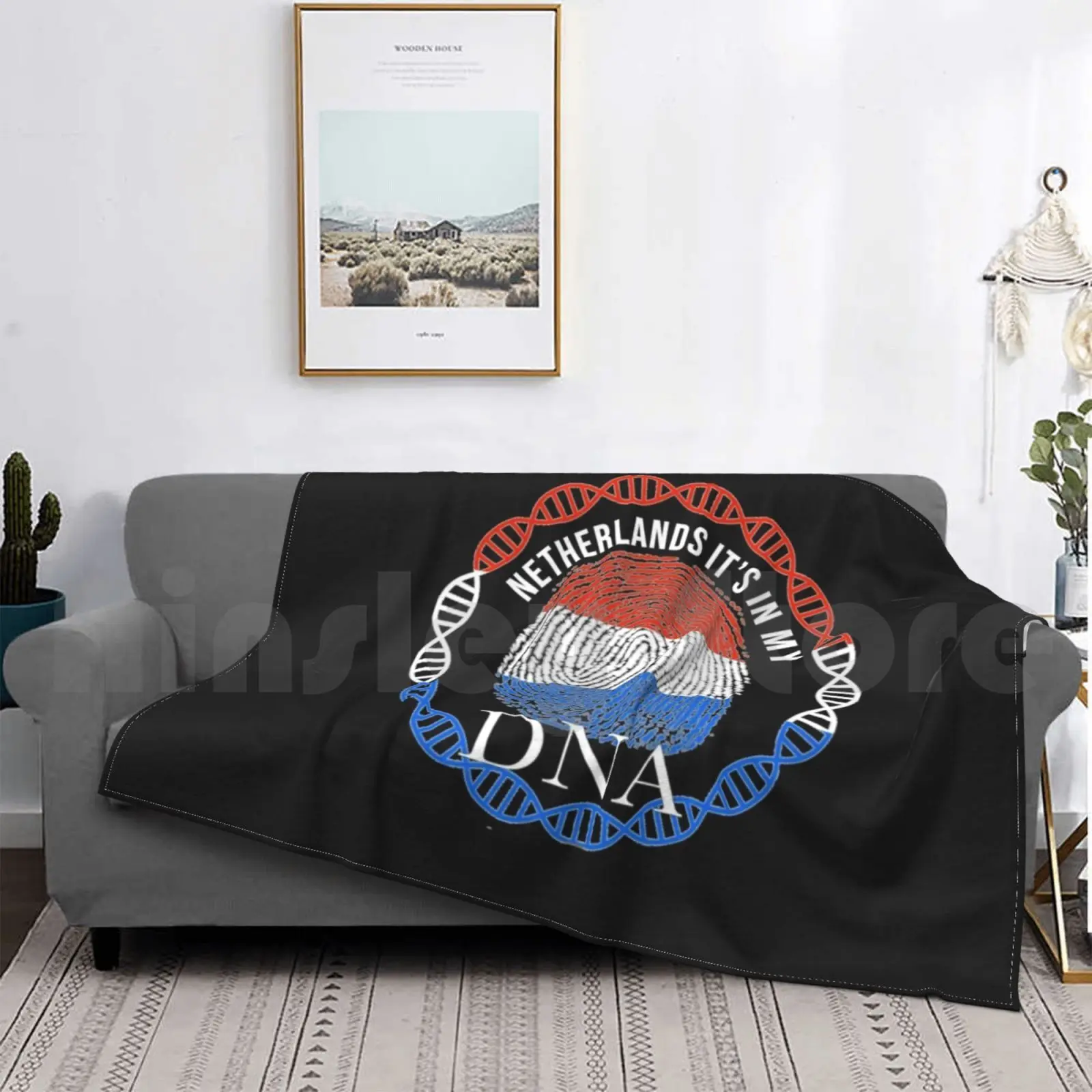 

Netherlands Its In My Dna-Gift For Dutch From Netherlands Blanket Fashion Custom 2801 Netherlands Dutch