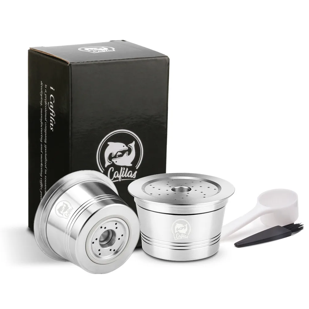 Многоразовые фильтры для кофе Caffitaly Tchibo cafessimo многоразовые капсулы для кофе из нержавеющей стали Pod трамбовочная ложка - Цвет: As picture
