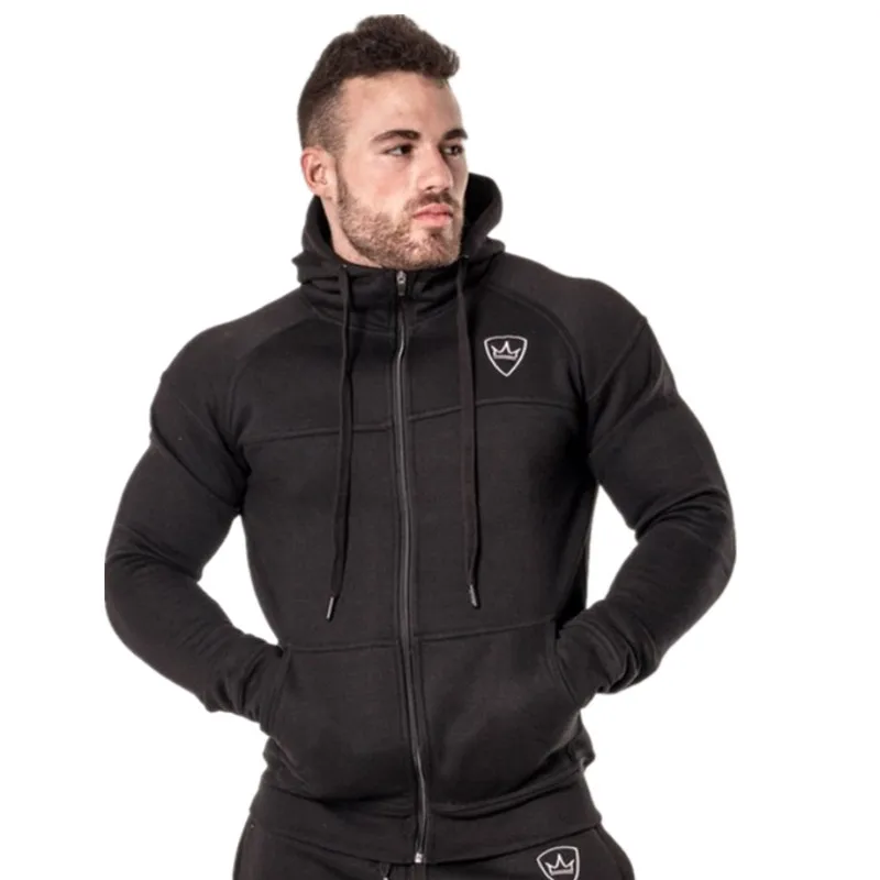 Мужская толстовка на молнии модная брендовая спортивная спортивный костюм