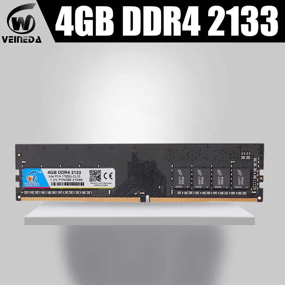 Оперативная память VEINEDA ddr4 8 ГБ 4 16 2133 2400 2666 1 2 в 288pin DIMM для настольного компьютера