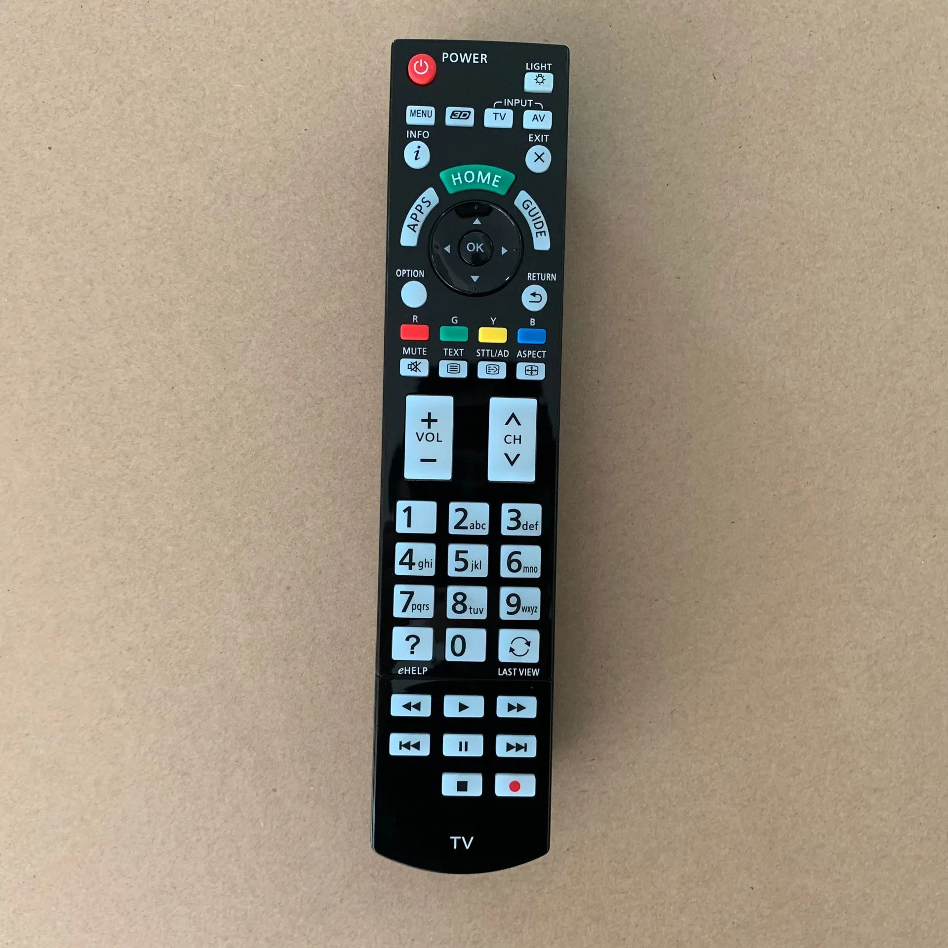 Новый пульт дистанционного управления подходит для Panasonic TX-P55VT65B TX-P42GT60E TX-P42GT60Y 3D LCD