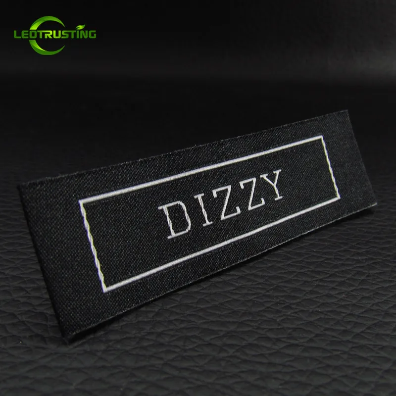 

1000pcs Customizd Personal Brand Woven Clothing Labels with Cut and Fold Custom Damask Women Wedding Dress/Hair Wigs Labels