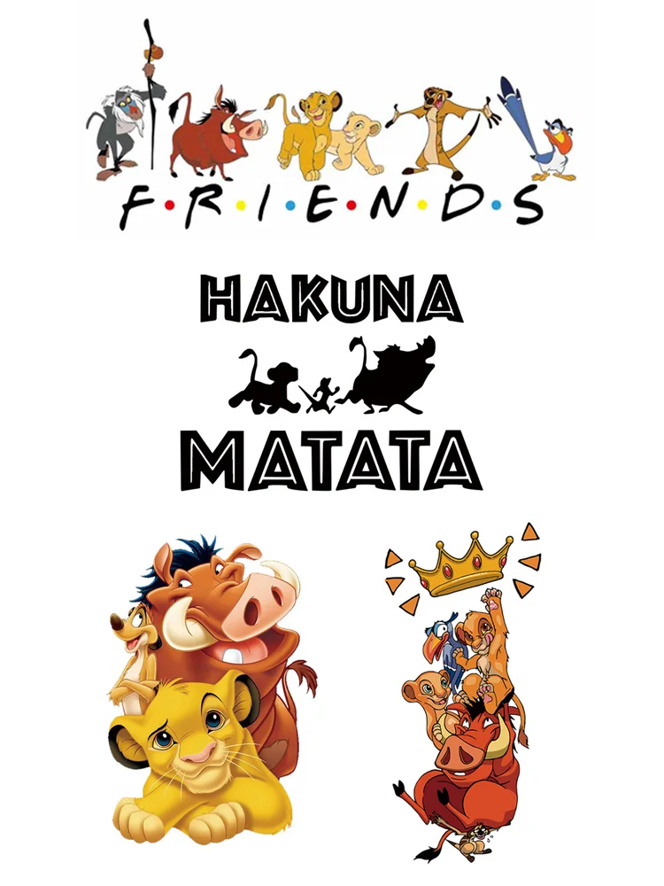 Нашивки в стиле аниме Король Лев термонаклейки для одежды аксессуары ТВ шоу