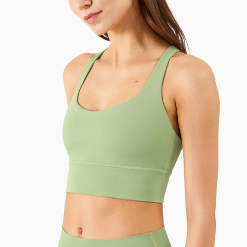 2021 New U-shaped Sports Cross Beautiful Back Women Tops