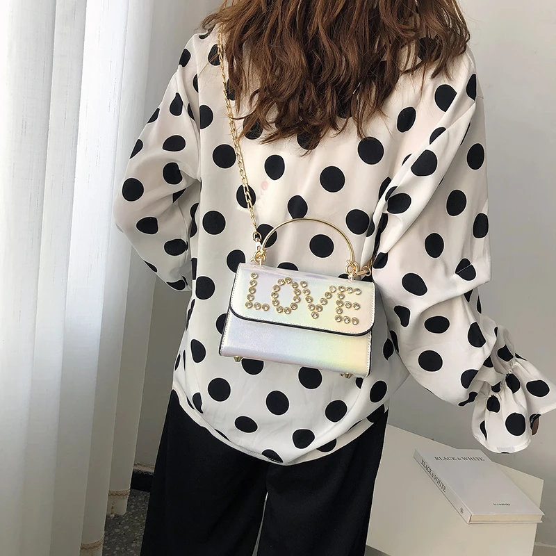 Модная женская брендовая дизайнерская маленькая квадратная сумка на плечо со