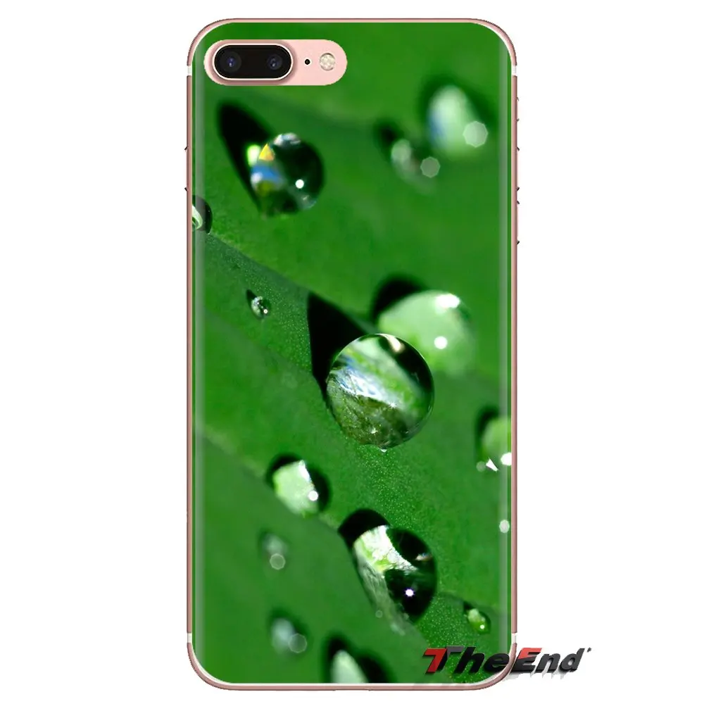 Water Droplets For Huawei G7 G8 P7 P8 P9 Lite Honor 4C 5X 5C 6X Mate 7 8 9 Y3 Y5 Y6 II 2 Pro 2017 Transparent Soft Shell Covers |