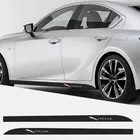 Наклейки на пороги автомобильной двери, полоски на корпус, наклейки для Jaguar XF XE XJ F-Pace X-Type S-Type F-Type E-Pace I-PACE XK стиль, 2 шт.