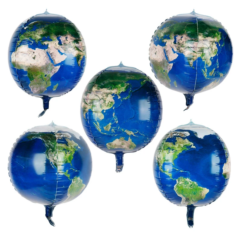 1 шт. воздушные шары из алюминиевой фольги космический корабль ракета земля 4D