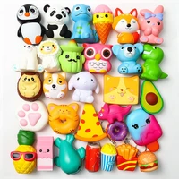 25pcs jumbo squeeze toys and 5pcs mini food squeeze cream scented panda donuts bunny toys for children home decor toy gifts