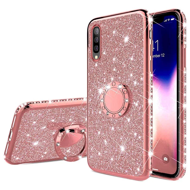

Diamond Ring Case for Xiaomi Redmi Note 9 9s 8 Pro 8T 8A Mi A3 Lite Mi 10 9 SE Note 10 Pro CC9 Pro CC9e Glitter Kickstand Cover