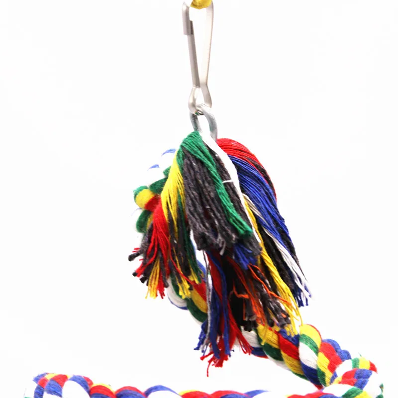 

Parrot Bird Toys Rope Braided Pet Parrot Chew Rope Budgie Perch Coil Cage Cockatiel Toy Pet Birds Training Accessories Dropship