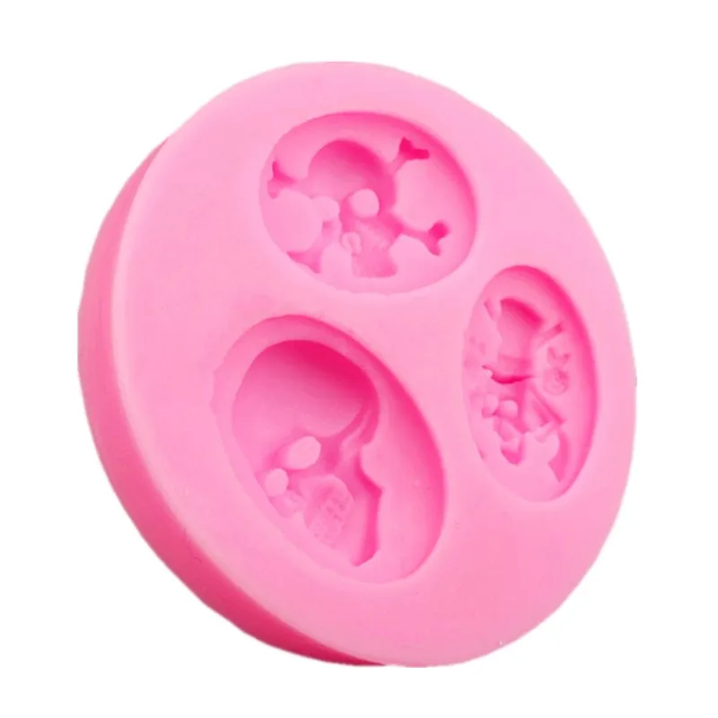 Форма для шоколада в форме черепа форма торта из силикагеля токарного печенья