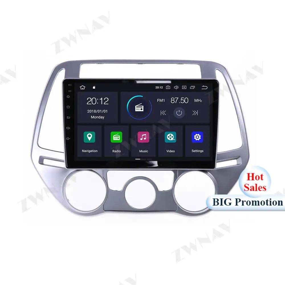 4 + 64 Android 10 0 Автомобильный мультимедийный плеер для Hyundai I20 2008 2009 2014 GPS навигатор