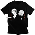 Новинка футболки с японским аниме Токийский рествент футболки с аниме футболка унисекс футболки большого размера