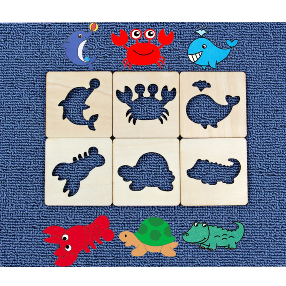 

Kids Drawing Stencil Art Set Children Painting Stencil Templates DIY Coloring Set for Toddlers Early School Education (Box