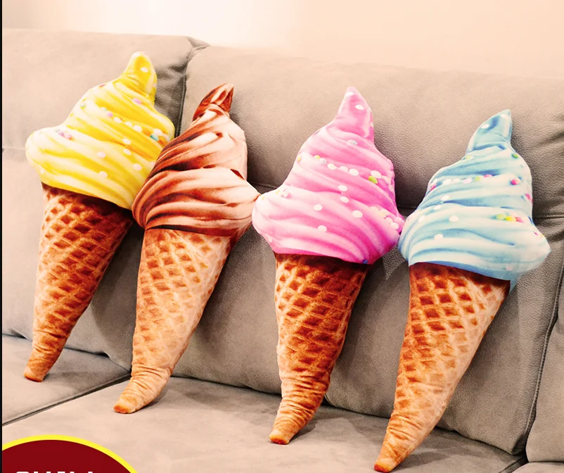 Подушка для мороженого забавная Милая подушка талии 3D офиса дома креативная