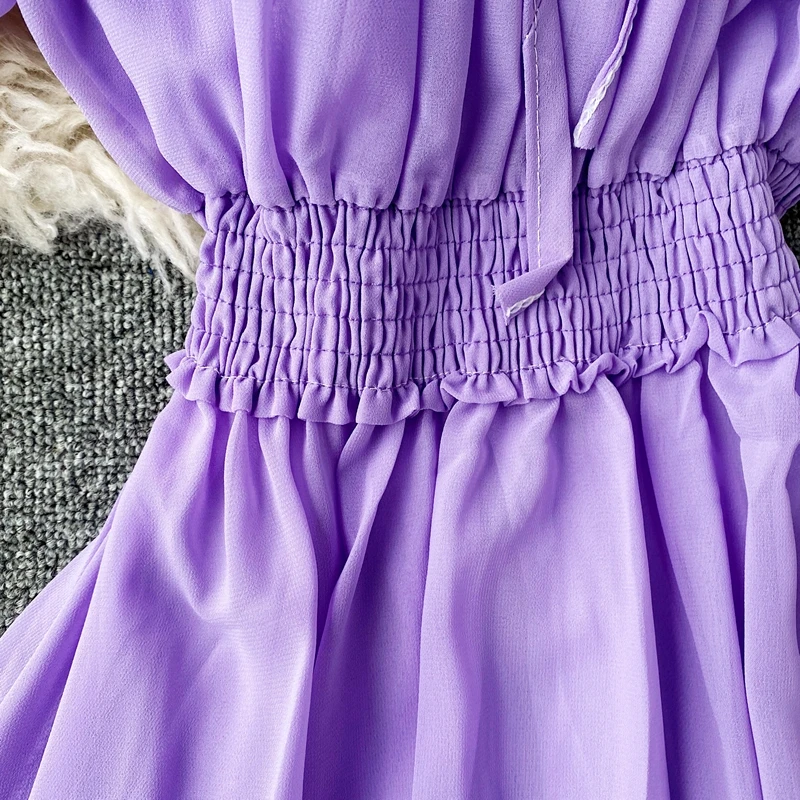 Платье женское Плиссированное в Корейском стиле элегантное пикантное длинное